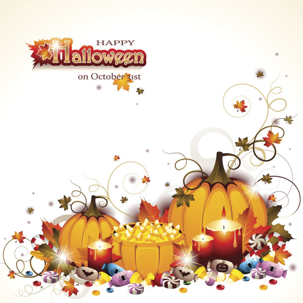 万圣节的南瓜背景图片下载