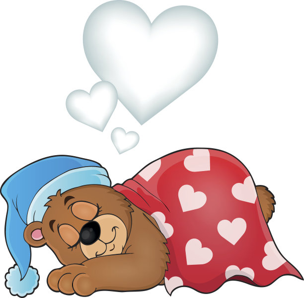 3 . Bear with heart主题形象图片下载