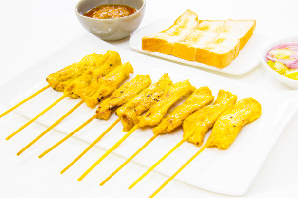 沙爹猪肉配花生酱图片下载