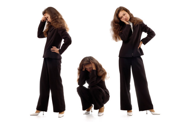 表达负面情绪的职场女性图片下载