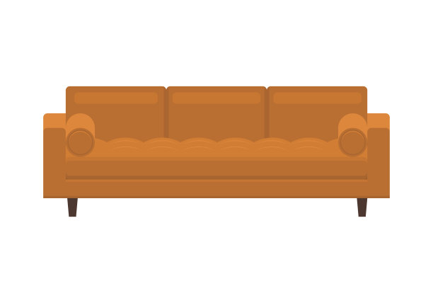 绿色的沙发。经典舒适的沙发上。图片下载