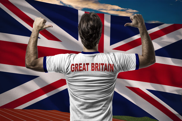 英国运动员庆祝图片下载