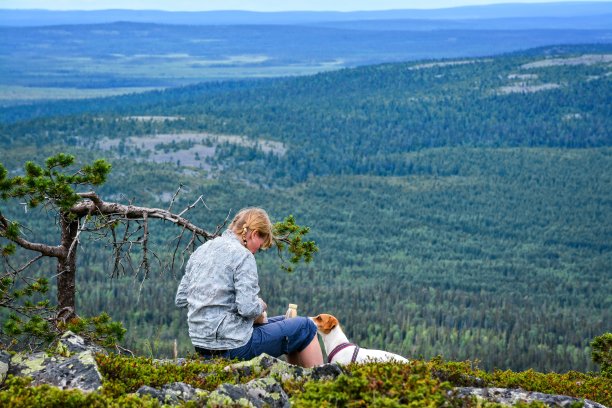 山顶上的女人图片下载
