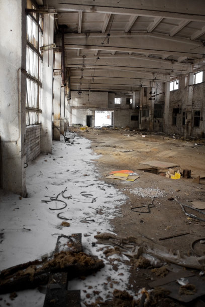 废弃的工业内部图片下载