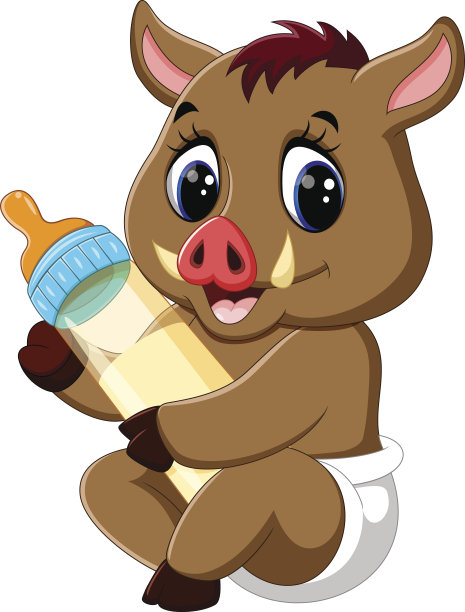 小野猪卡通图片下载