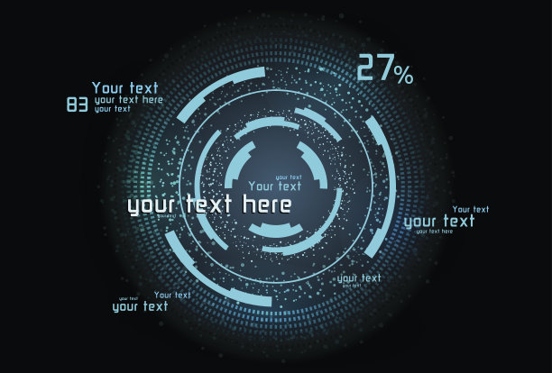 绿色信息图作为平视显示图片下载
