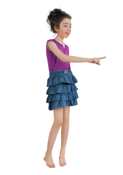 小女孩面带微笑图片下载