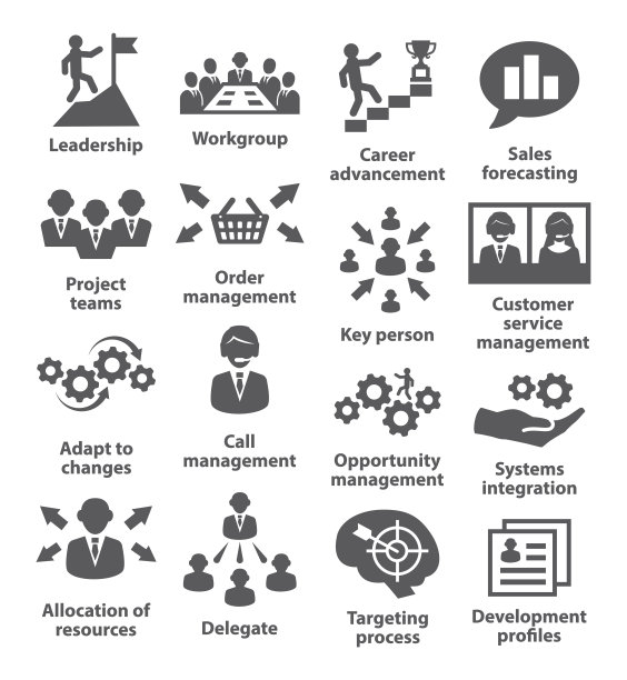 企业管理图标。02。图片下载