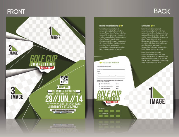 高尔夫锦标赛传单图片下载