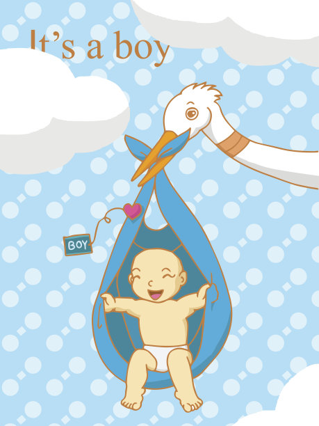 这是一个男孩婴儿向量。图片下载