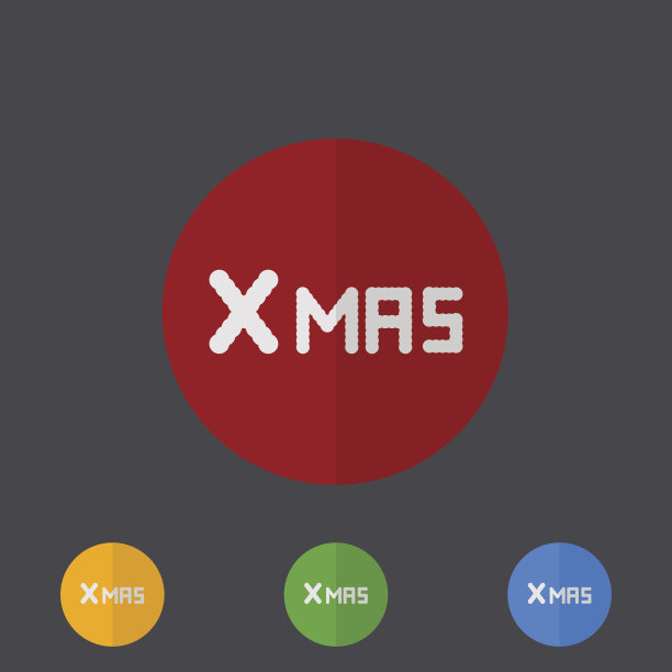 向量现代圆形图标设置为灰色图片下载