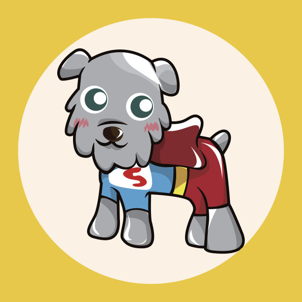 动物狗卡通主题元素图片下载