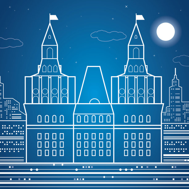 城堡，老克里姆林宫，矢量设计艺术构成图片下载