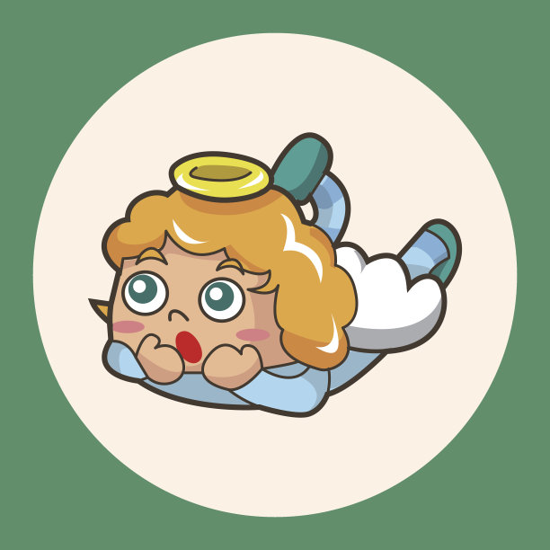 天使主题元素向量，eps图片下载