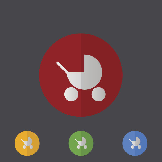 向量现代圆形图标设置为灰色图片下载