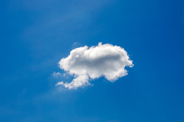 蓝天背景上的白云图片下载