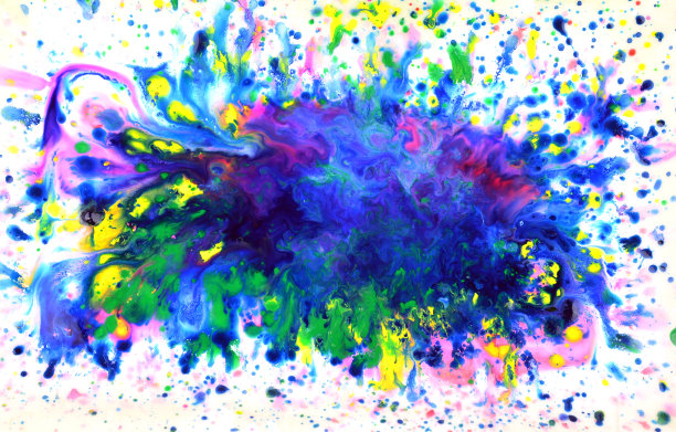 五颜六色的水彩背景图片下载