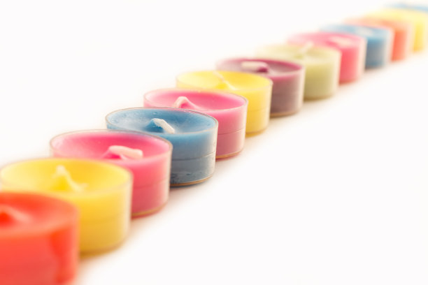 颜色的蜡烛图片下载