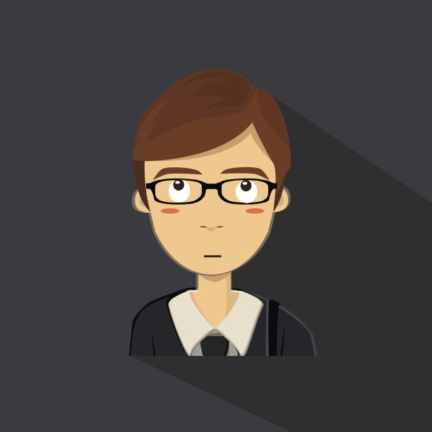 男孩卡通人物。向量。图标图片下载