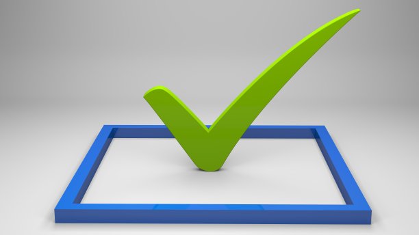 绿色检查标记-库存图像图片下载