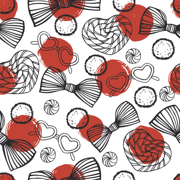 夏日沙滩无缝图案。图片下载