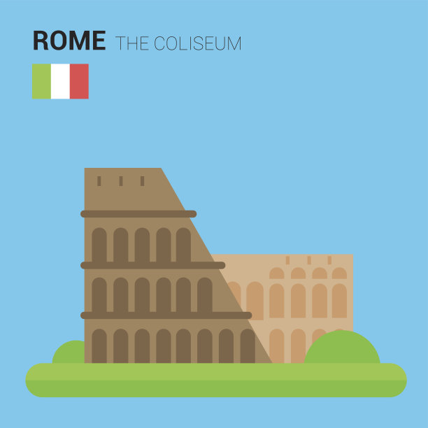 纪念碑和地标向量收集:体育馆。图片下载