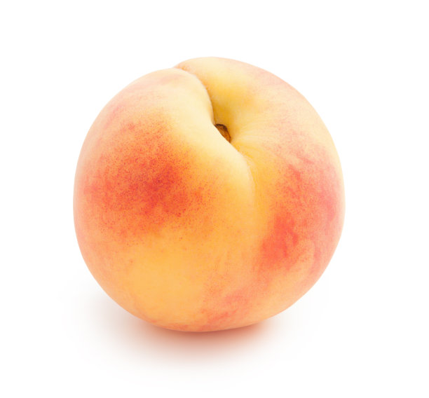 桃孤立在白色背景上图片下载