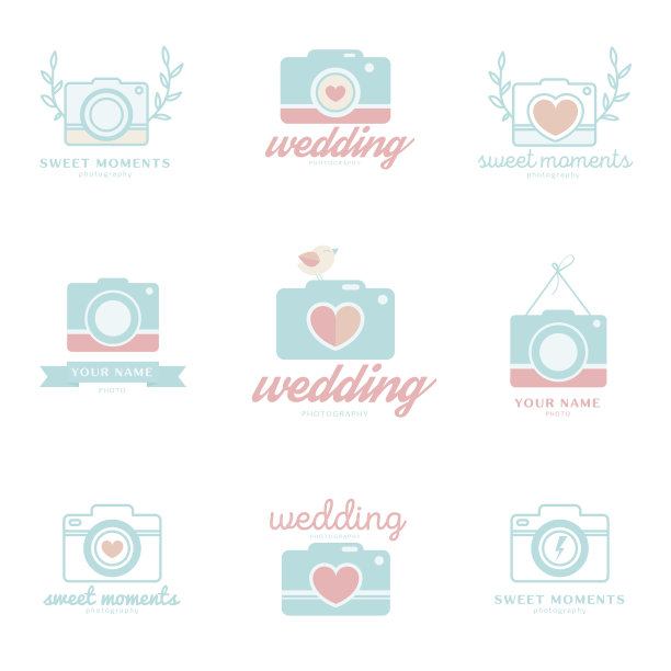 一套婚纱照标志图片下载