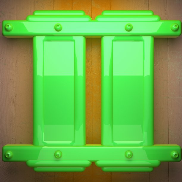 绿色金属和黄色木材背景图片下载