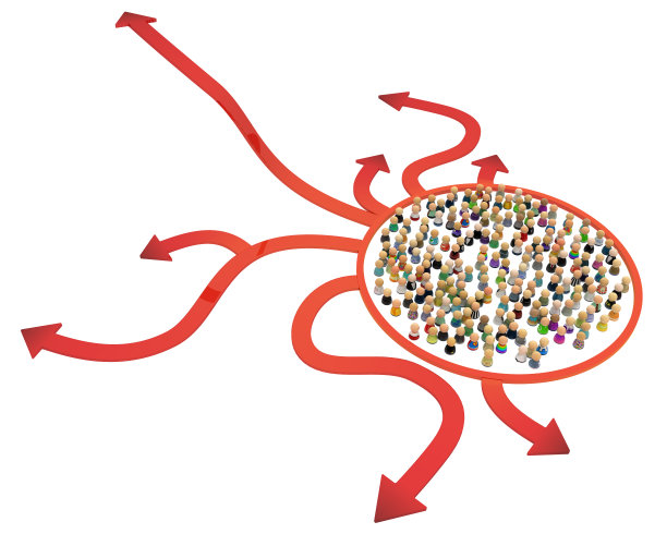 卡通人群，野箭图片下载