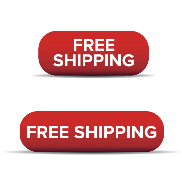 免费送货按钮矢量图片下载