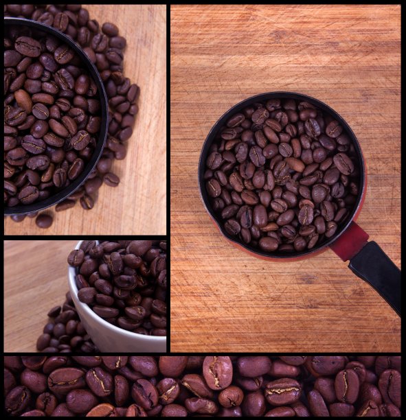 咖啡拼贴图片下载