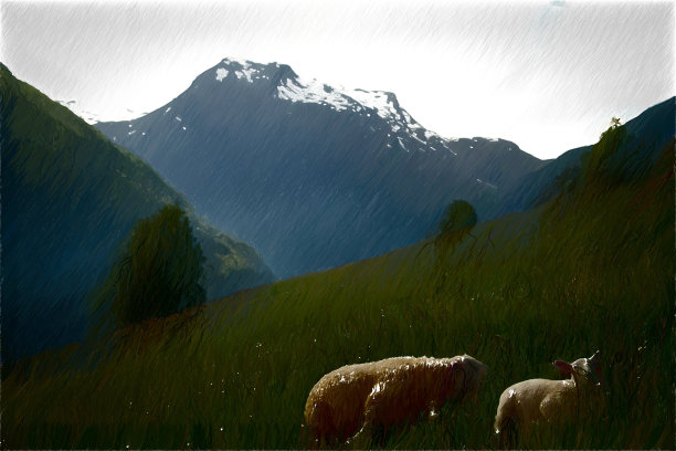 山里的山羊。图片下载