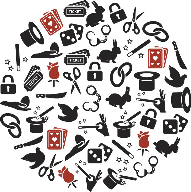 魔术师圈中的图标图片下载