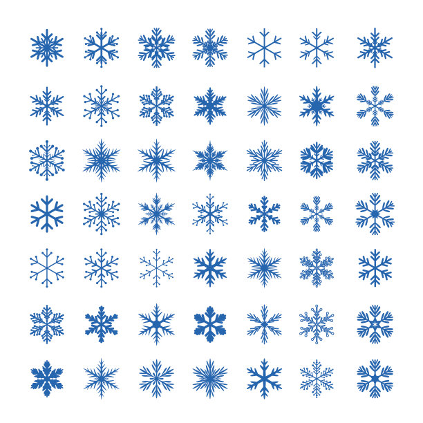雪花矢量图合集素材图片