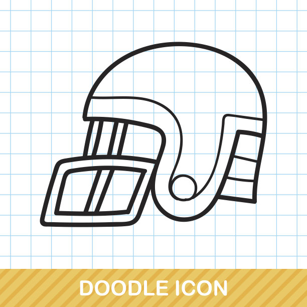橄榄球头盔涂鸦图片下载