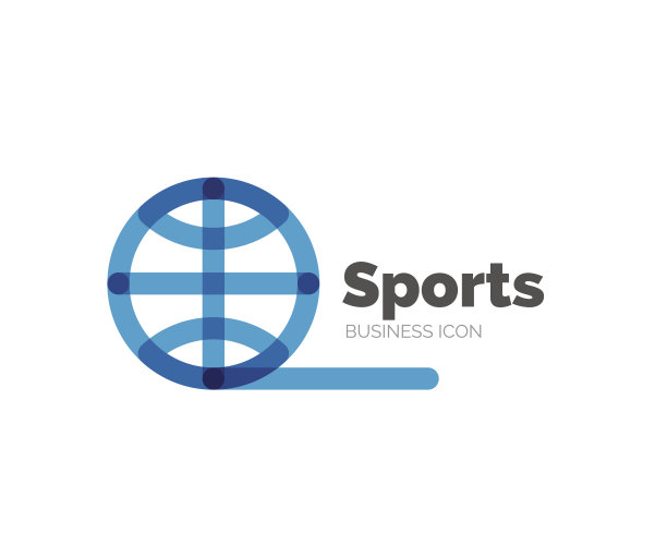 线条最小设计图标球运动图片下载