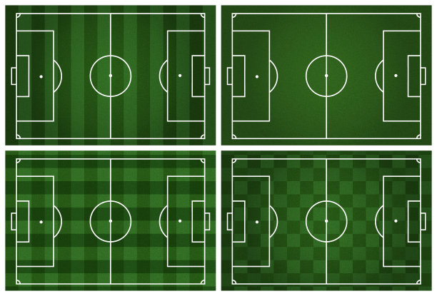 收集4个足球场的背景。图片下载