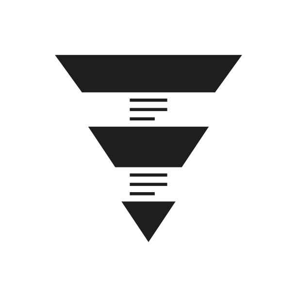 金字塔图标上的白色背景。图片下载