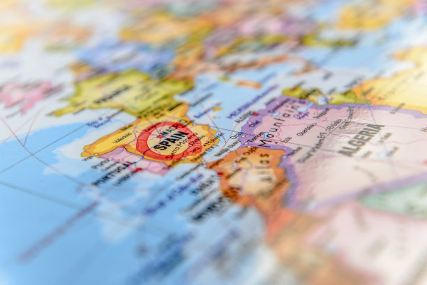 西班牙的地图图片下载