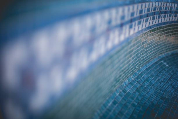 抽象的蓝色马赛克图片下载