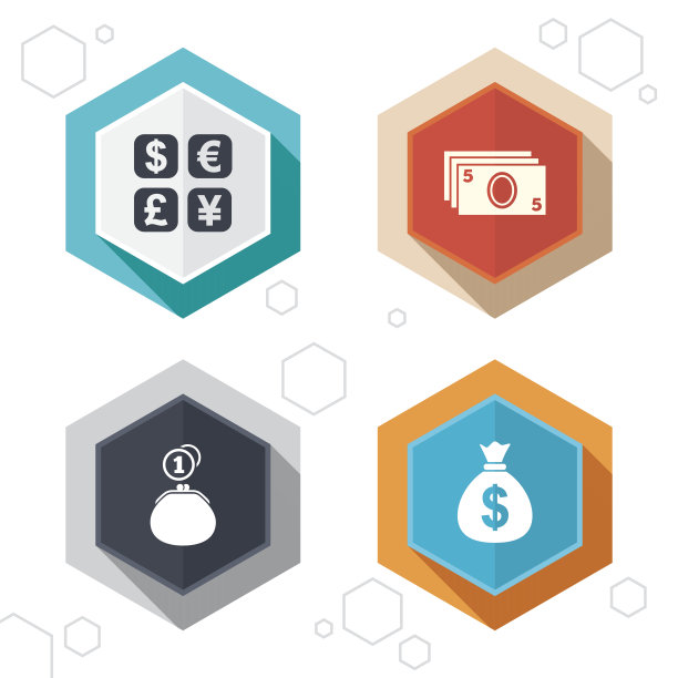 货币兑换图标。现金钱袋，钱包图片下载