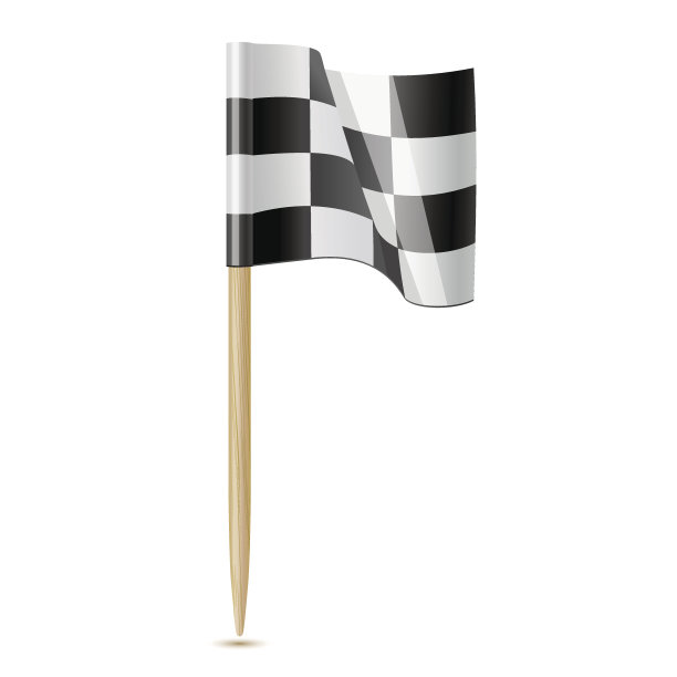 旗号比赛结束。国旗牙签图片下载