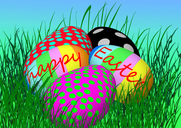 五个复活节彩蛋图片下载