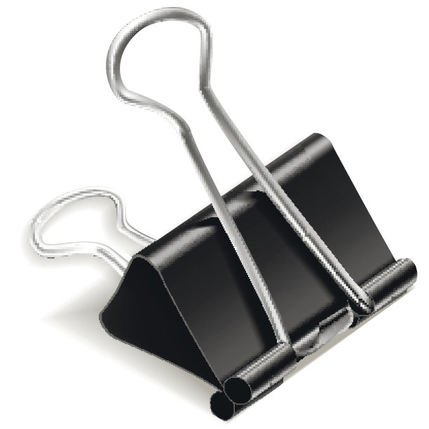 黑色纸夹-插图图片下载