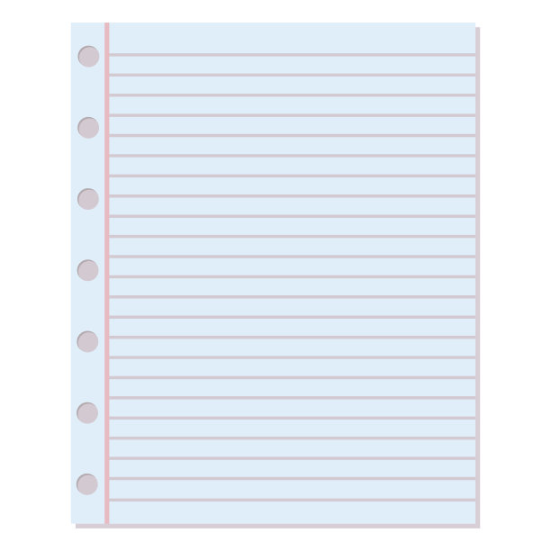 笔记本纸矢量背景。图片下载