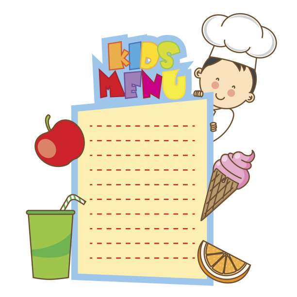 孩子的菜单图片下载