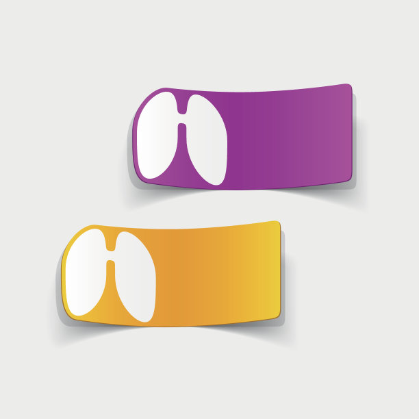 写实设计元素:肺、医学图片下载