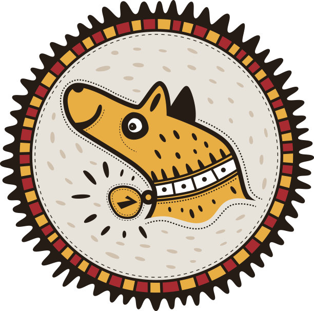 黄色冠军狗的肖像图片下载