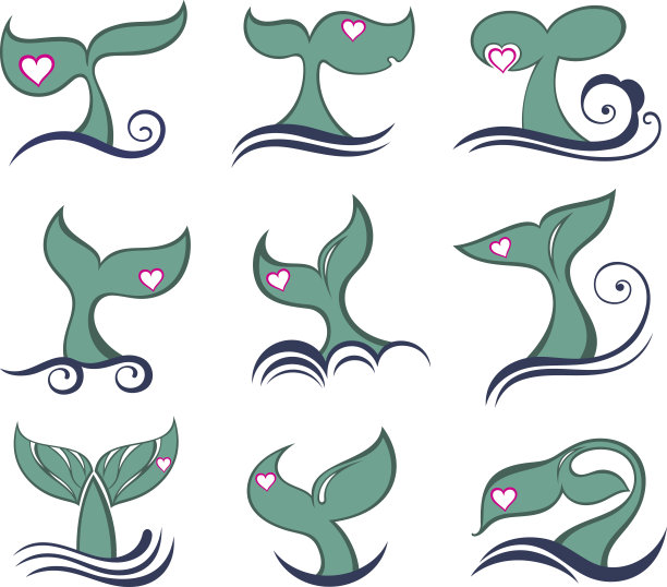 鲸鱼的尾巴图标图片下载